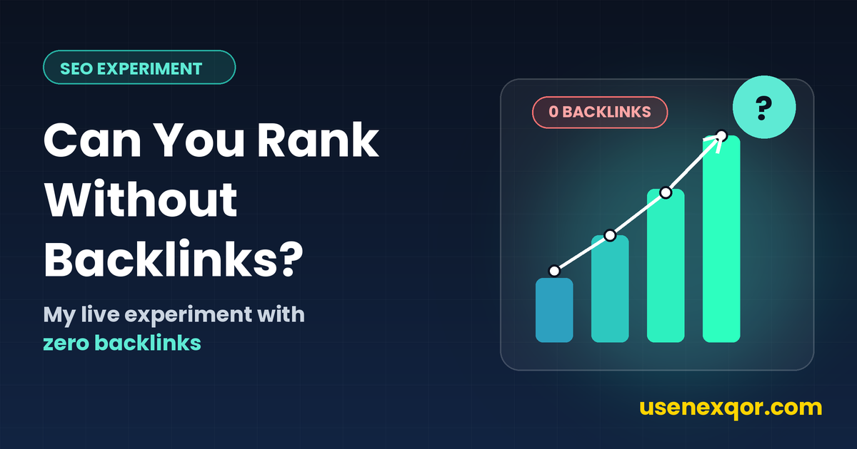 Can You Rank Without Backlinks?